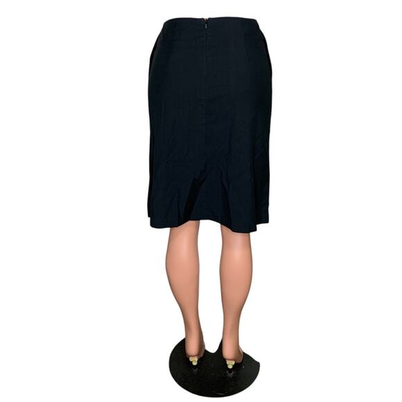 New York & Company Stretch Skirt Black Side Pockets Hidden Zipper on Back Size 2 - Picture 5 of 12